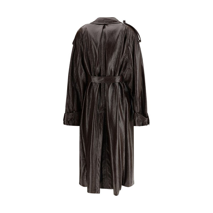 Max Mara Brown Cotton Coat by Max Mara outlet now on sale