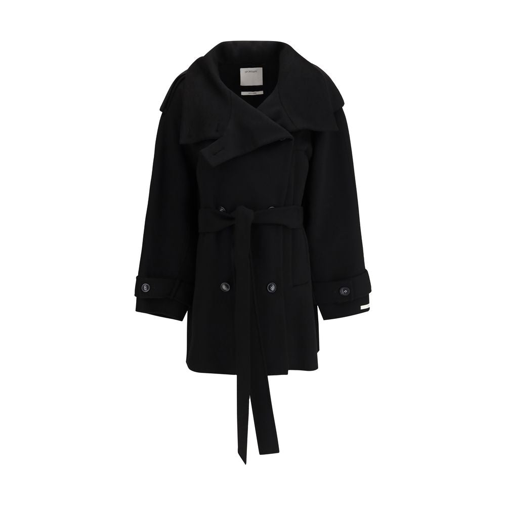 Max Mara Black Wool Coat by Max Mara outlet now on sale