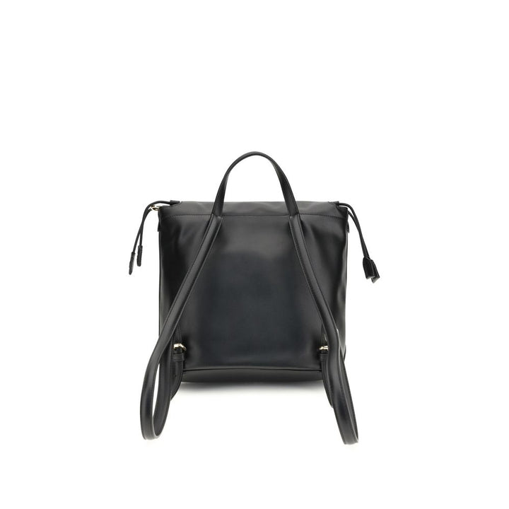 Fendi Black Calf Leather Bos Taurus Backpack