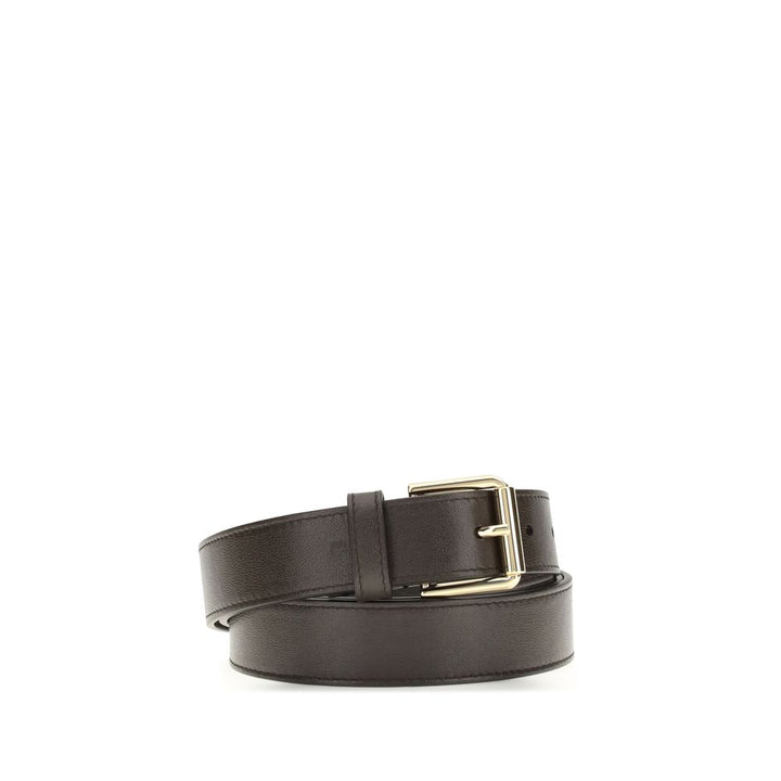 Givenchy Brown Calf Leather Bos Taurus Regular Belt by Givenchy outlet now on sale