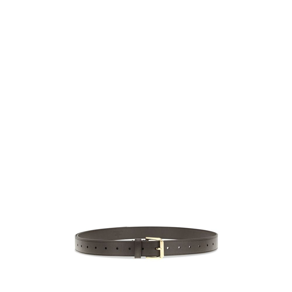 Givenchy Brown Calf Leather Bos Taurus Regular Belt by Givenchy outlet now on sale