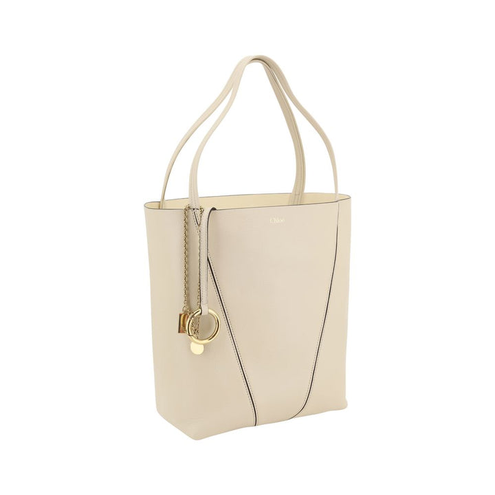 Chloé Cream Calf Leather Bos Taurus Shoulder Bag by Chloé outlet now on sale