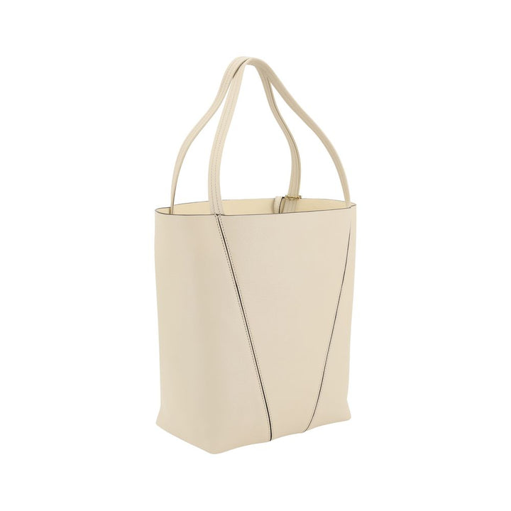 Chloé Cream Calf Leather Bos Taurus Shoulder Bag by Chloé outlet now on sale