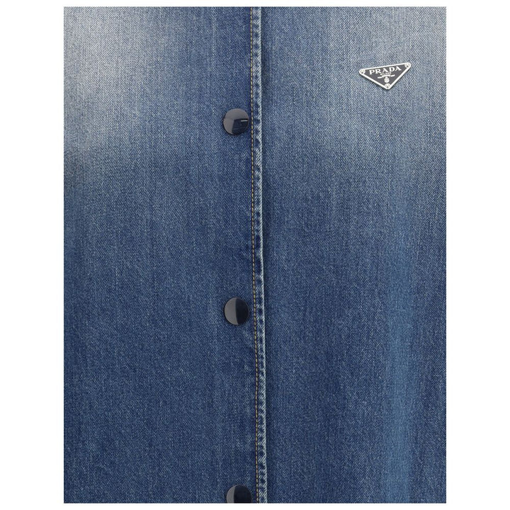 Prada Blue Cotton Denim Jacket