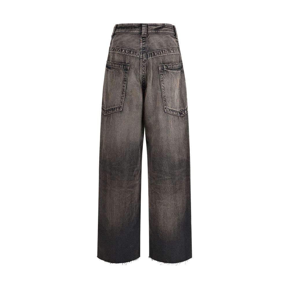 Maison Mihara Yasuhiro Black Cotton Jeans Denim by Maison Mihara Yasuhiro outlet now on sale