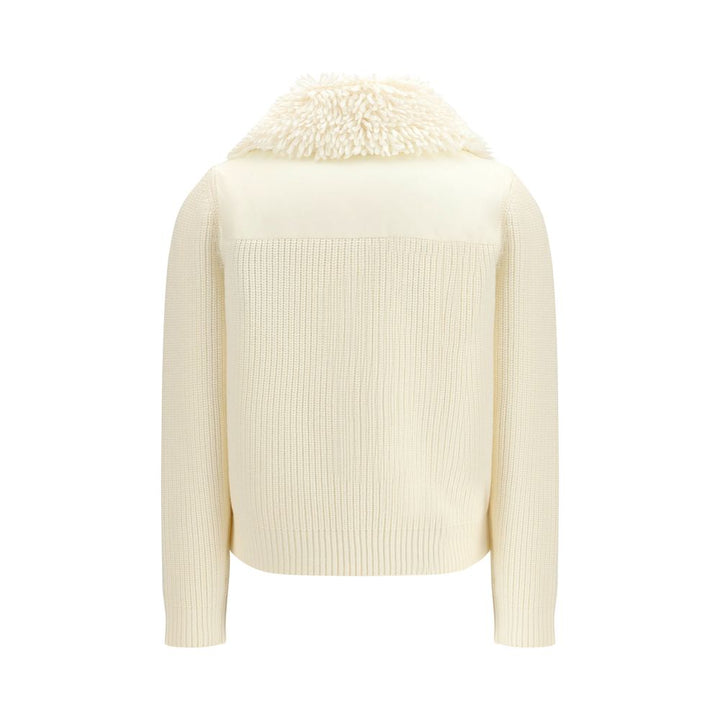 Moncler Grenoble Cream Polyamide Coat