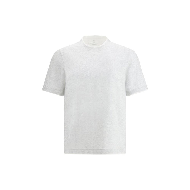 Brunello Cucinelli Gray Cotton T-Shirt by Brunello Cucinelli outlet now on sale