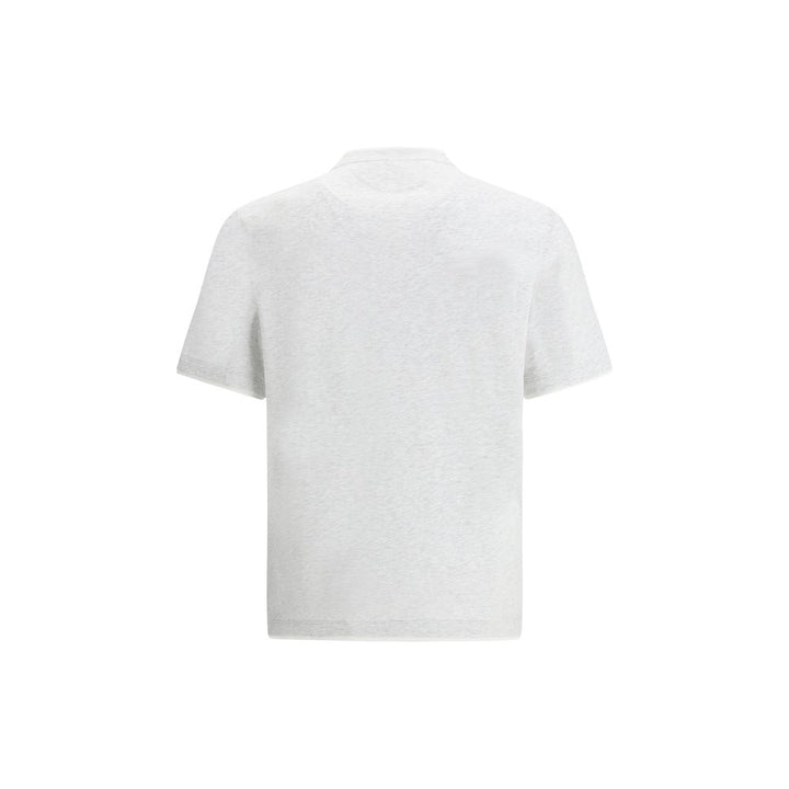 Brunello Cucinelli Gray Cotton T-Shirt by Brunello Cucinelli outlet now on sale