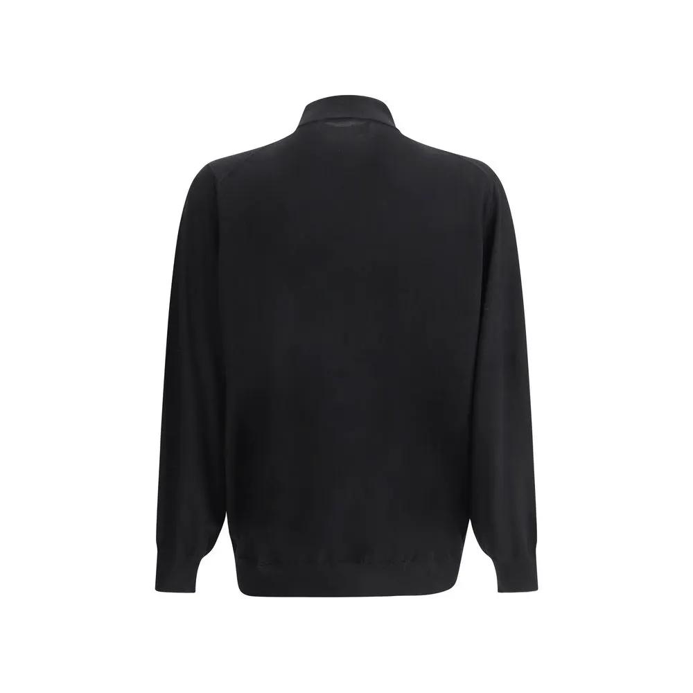 Brunello Cucinelli Sample Sale | Brunello Cucinelli Black Cashmere Dress Shirt - | Designer outlet