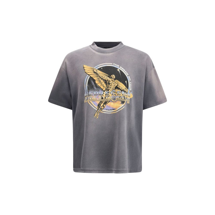 Represent Gray Cotton T-Shirt by Represent outlet now on sale