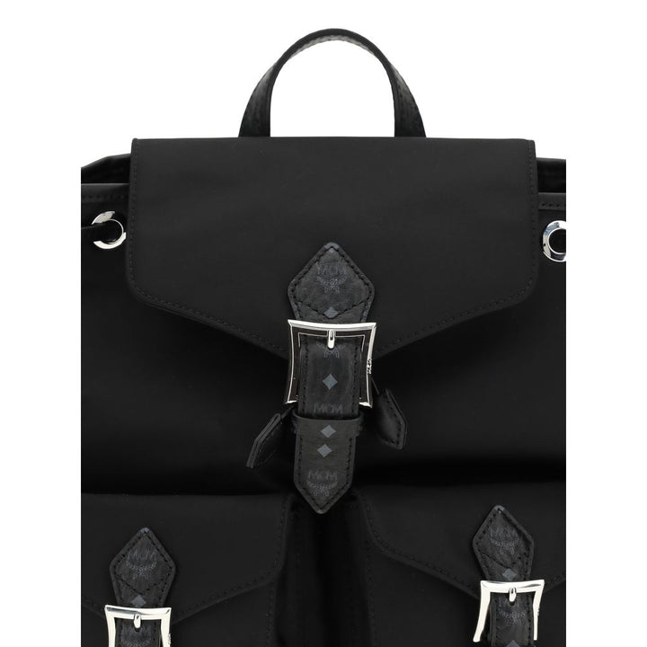 MCM Black Nylon Backpack