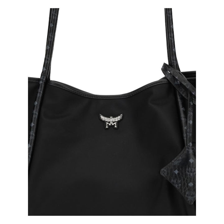 MCM Black Fabric Shoulder Bag