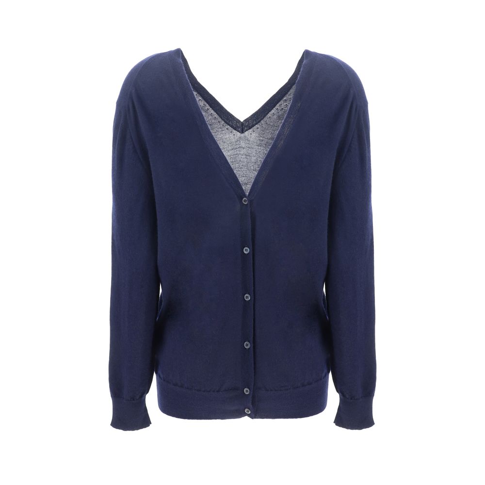 Prada Blue Cashmere Cardigan