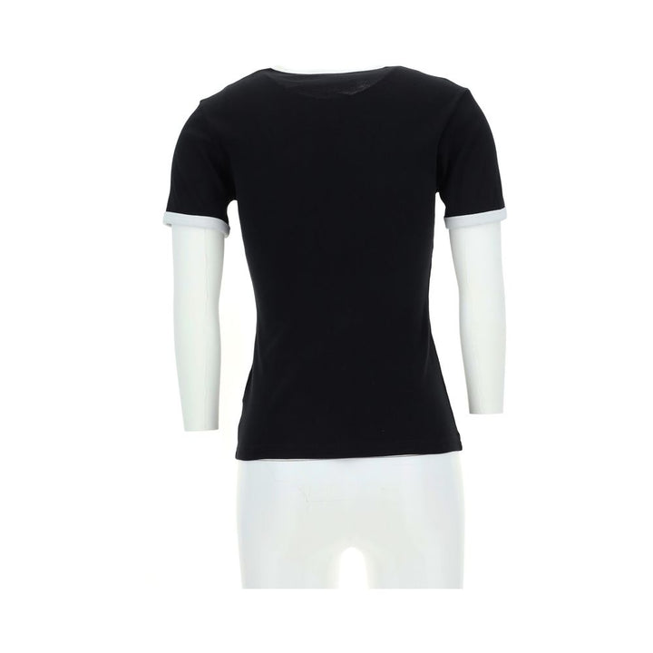 Courrèges Black Cotton T-Shirt by Courrèges outlet now on sale