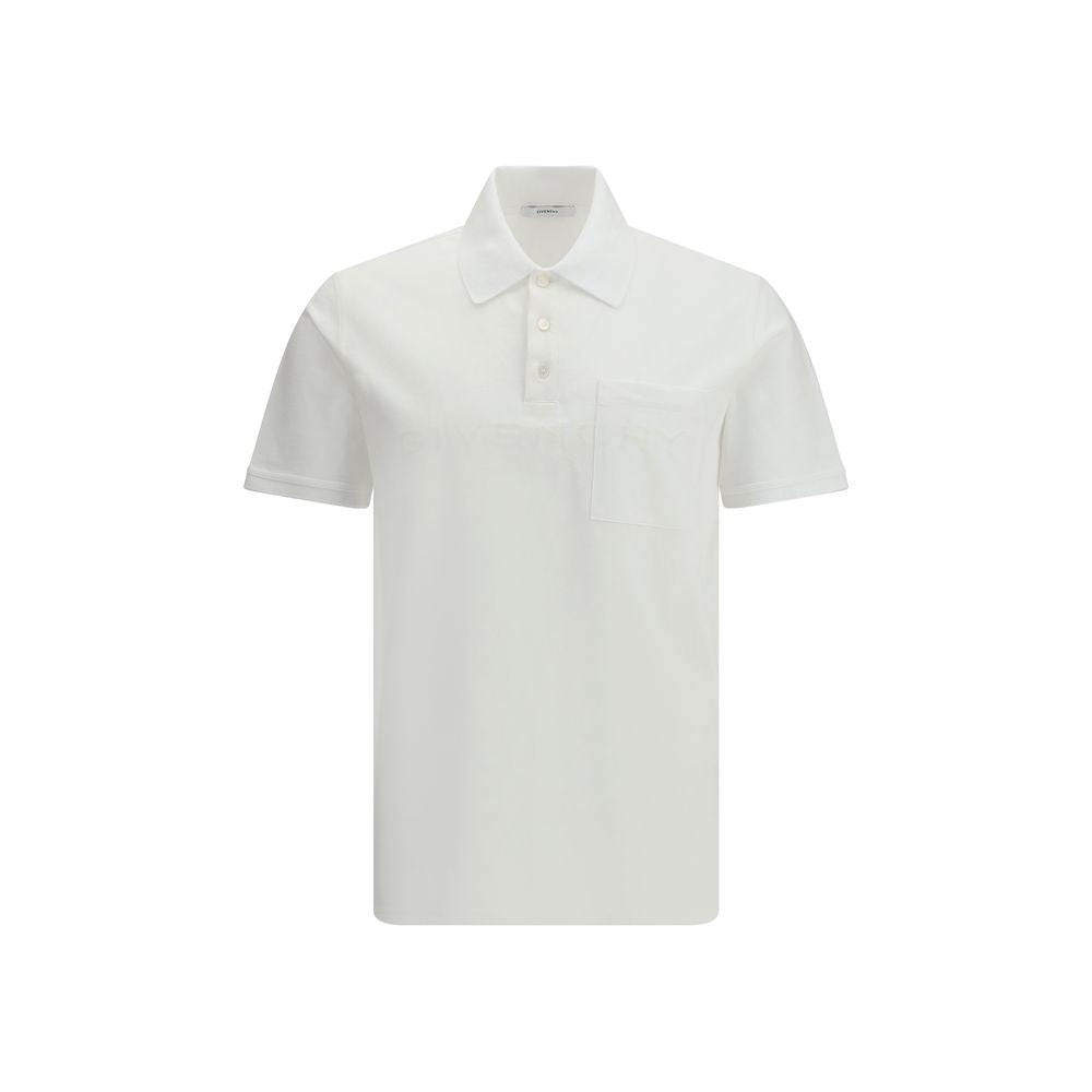 Givenchy White Cotton Polo Shirt by Givenchy outlet now on sale