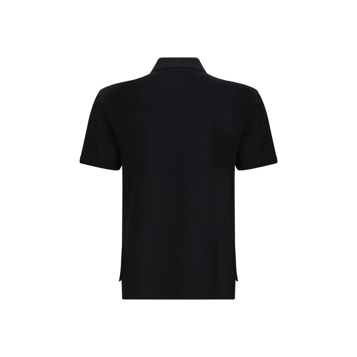 Givenchy Black Cotton Polo Shirt