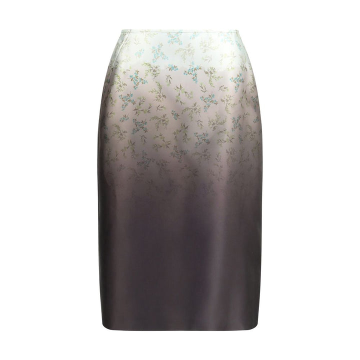 Jil Sander Multicolor Silk Long Skirt