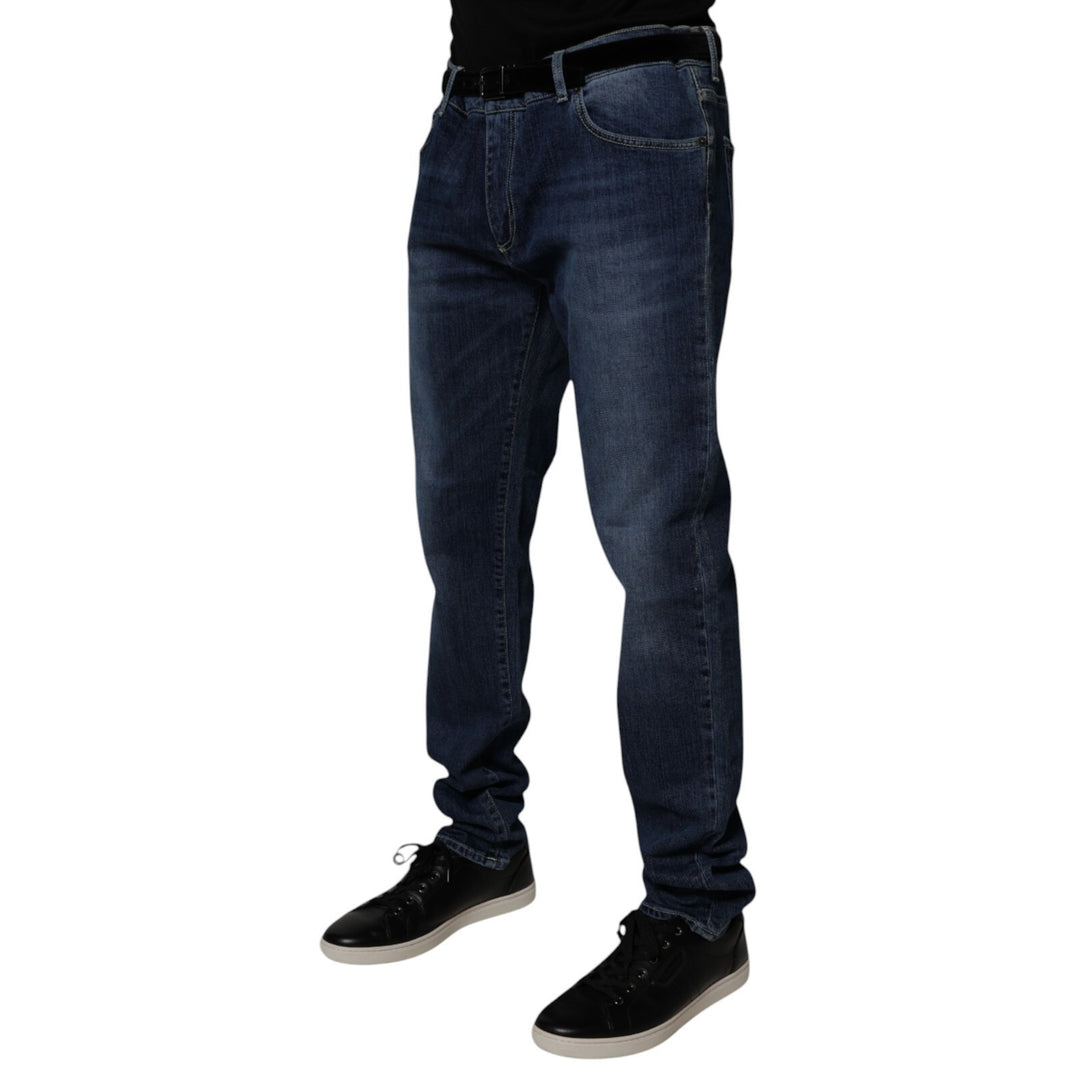 Dolce & Gabbana Blue Washed Cotton Stretch SkinnyDenim Jeans by Dolce & Gabbana outlet now on sale