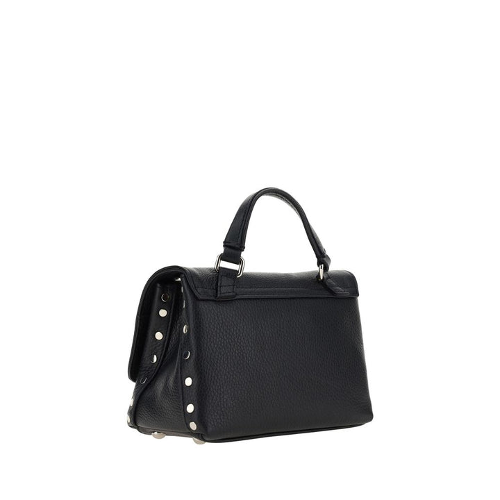 Zanellato Black Calf Leather Bos Taurus Shoulder Bag
