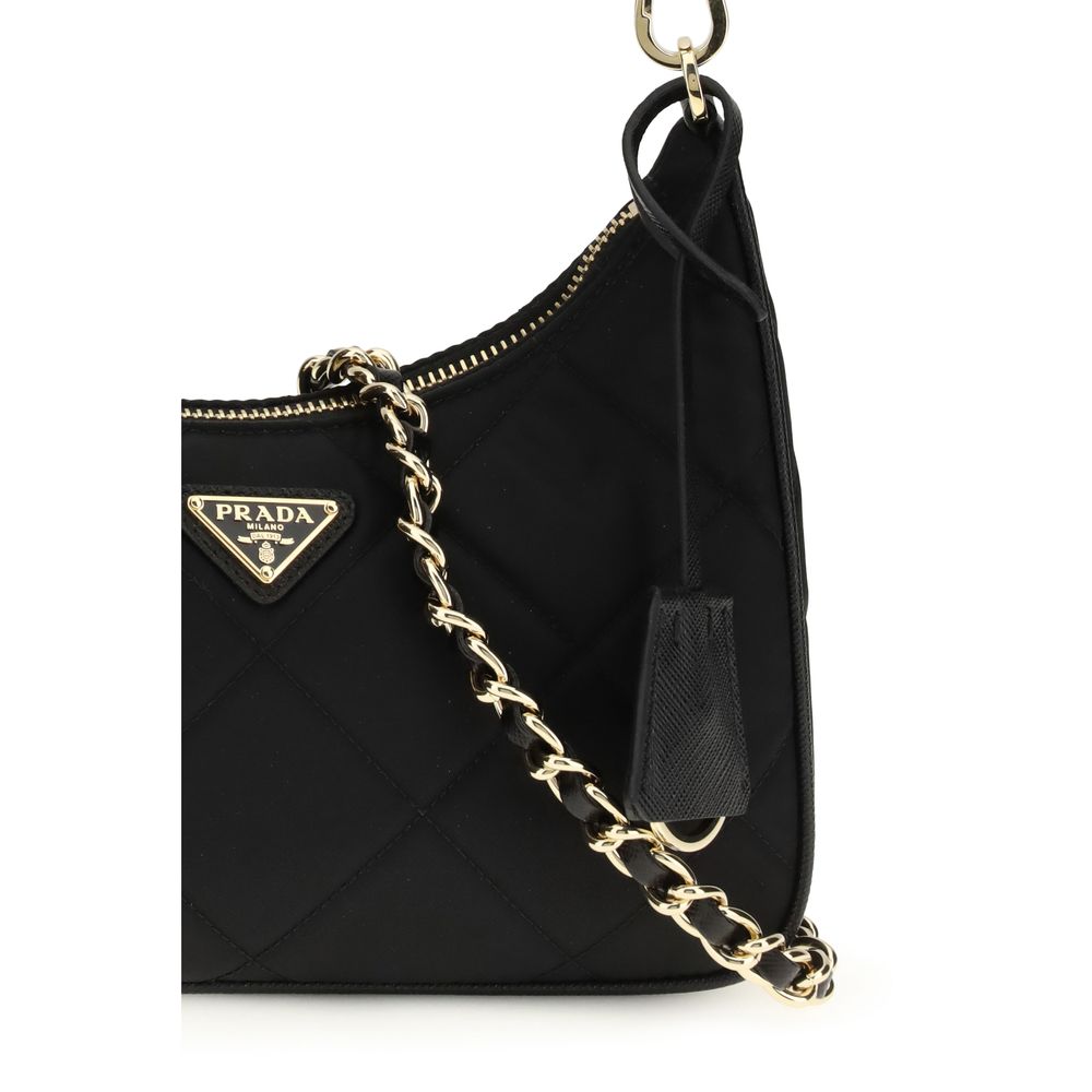 Prada Black Recycled Polyamide Shoulder Bag