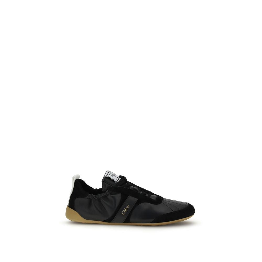 Chloé Black Goatskin Athletic Sneakers by Chloé outlet now on sale