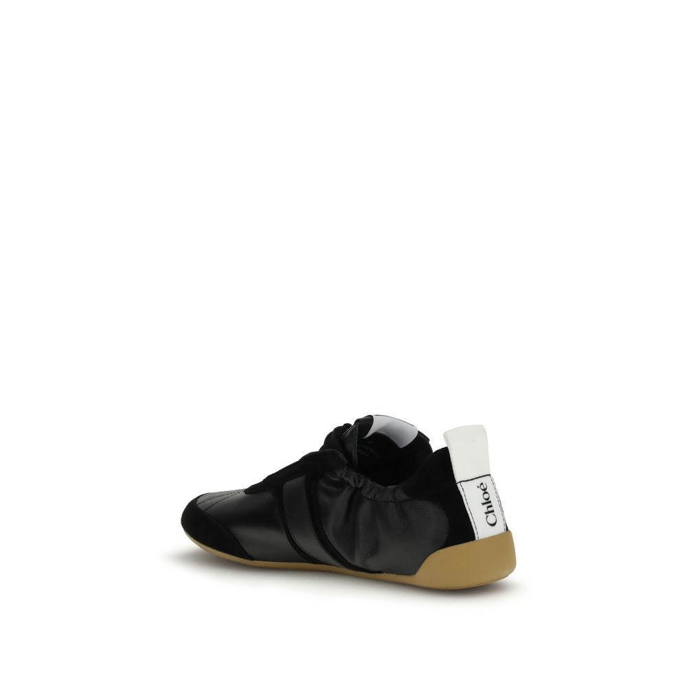 Chloé Black Goatskin Athletic Sneakers by Chloé outlet now on sale