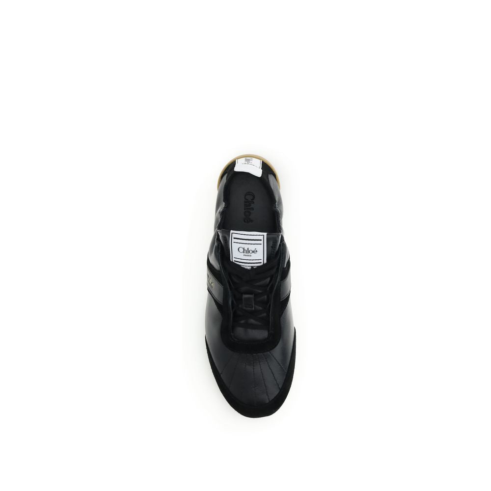Chloé Black Goatskin Athletic Sneakers by Chloé outlet now on sale