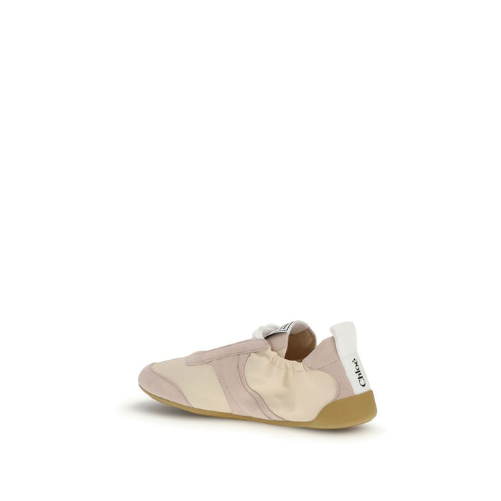 Chloé Beige Nylon Athletic Sneakers by Chloé outlet now on sale