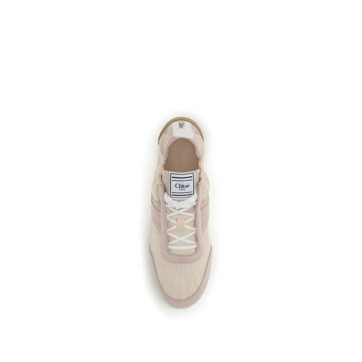 Chloé Beige Nylon Athletic Sneakers by Chloé outlet now on sale