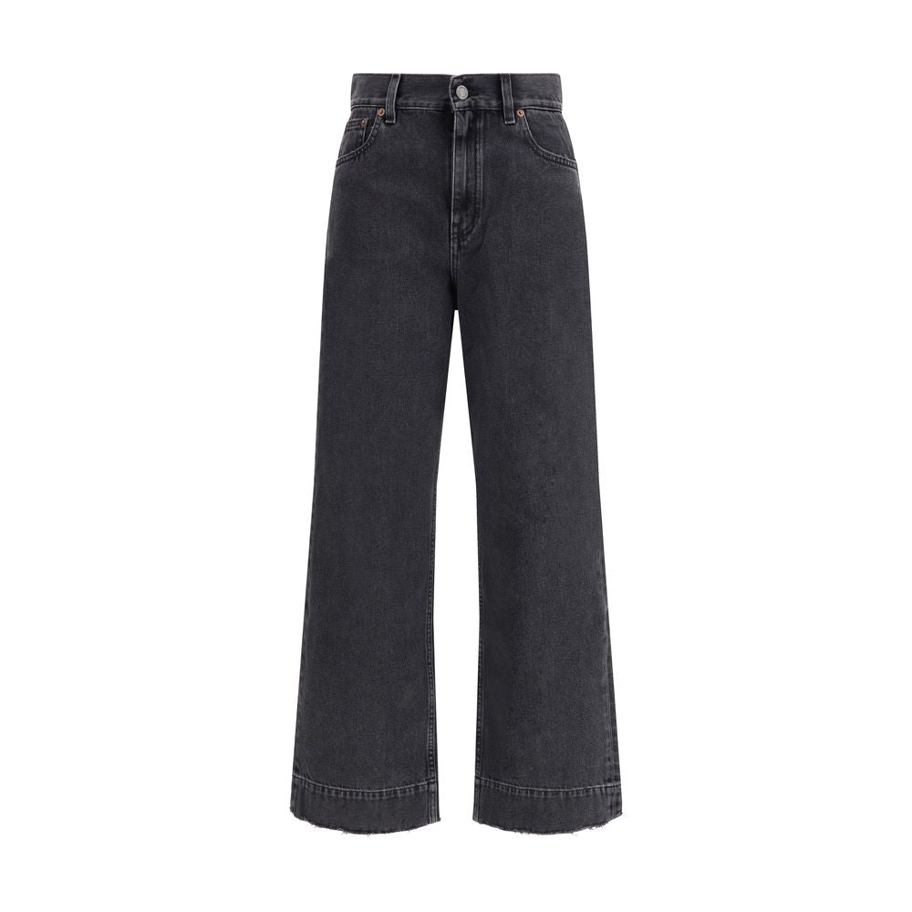 Chloé Black Cotton High-Waisted Jean by Chloé outlet now on sale