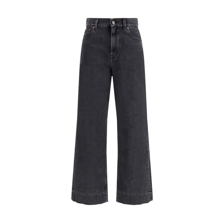 Chloé Black Cotton High-Waisted Jean by Chloé outlet now on sale