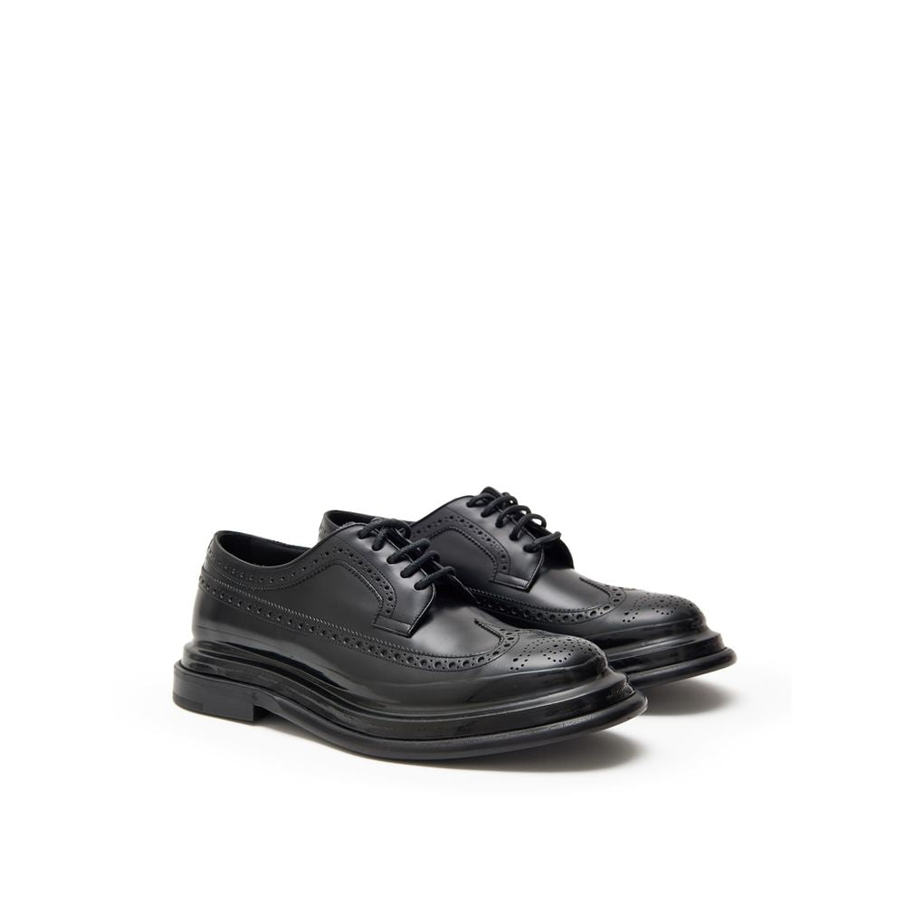 Dolce & Gabbana Black Leather Moccassin by Dolce & Gabbana outlet now on sale