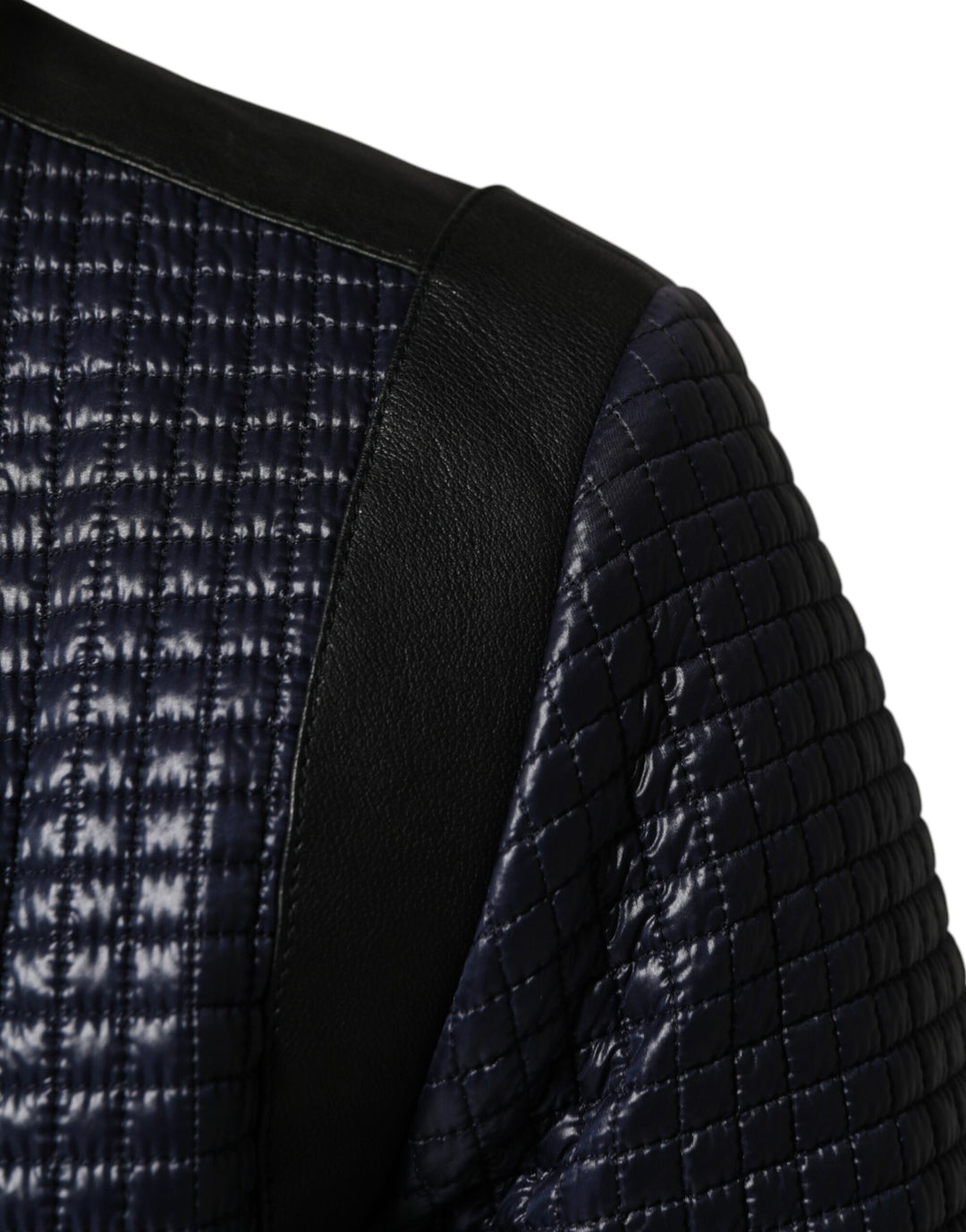 Dolce &amp; Gabbana Blue Nylon Full Zip Bomber Men Jacket by Dolce &amp; Gabbana outlet now on sale