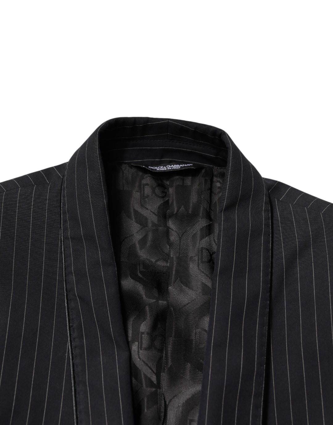 Dolce & Gabbana Black Stripes 1 Button Suit Jacket Blazer by Dolce & Gabbana outlet now on sale