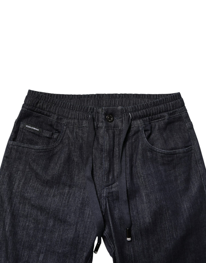 Dolce & Gabbana Black Cotton Stretch Skinny Denim Men Jeans by Dolce & Gabbana outlet now on sale