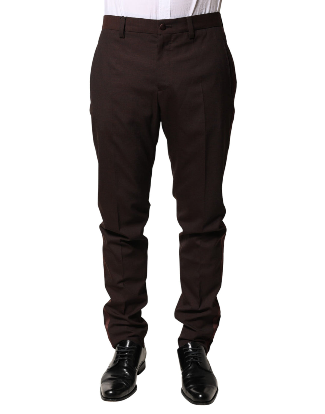 Dolce & Gabbana Brown Polyester Men Dress Trousers Pants – Ask Me Wear Dolce & Gabbana Brown Polyester Men Dress Trousers Pants – Ask Me Wear