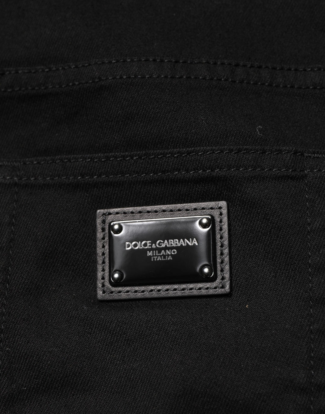 Dolce & Gabbana Black Sacred Heart Men Cotton Denim Jeans by Dolce & Gabbana outlet now on sale