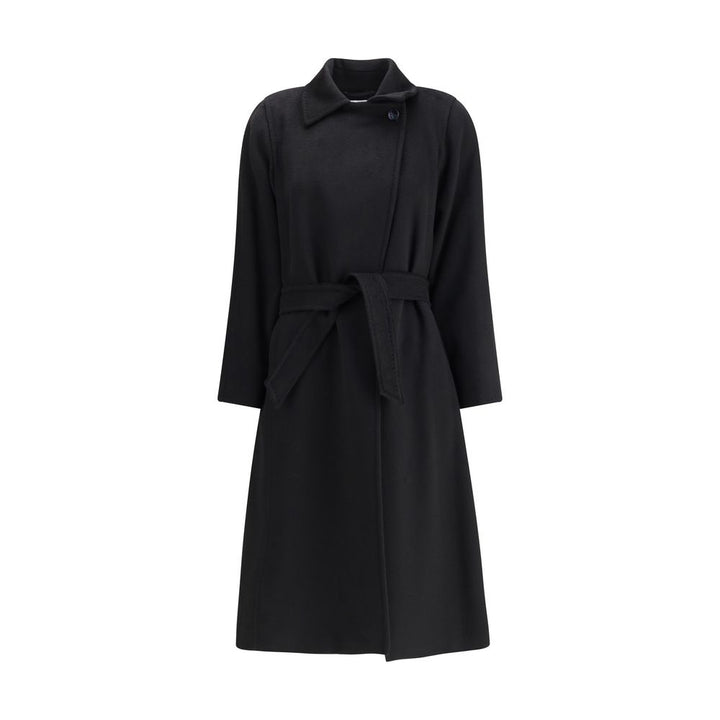 Max Mara Black Camel Hair  Coat
