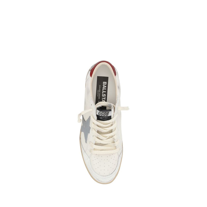 Golden Goose Cream Calf Leather Bos Taurus Low Top Sneakers