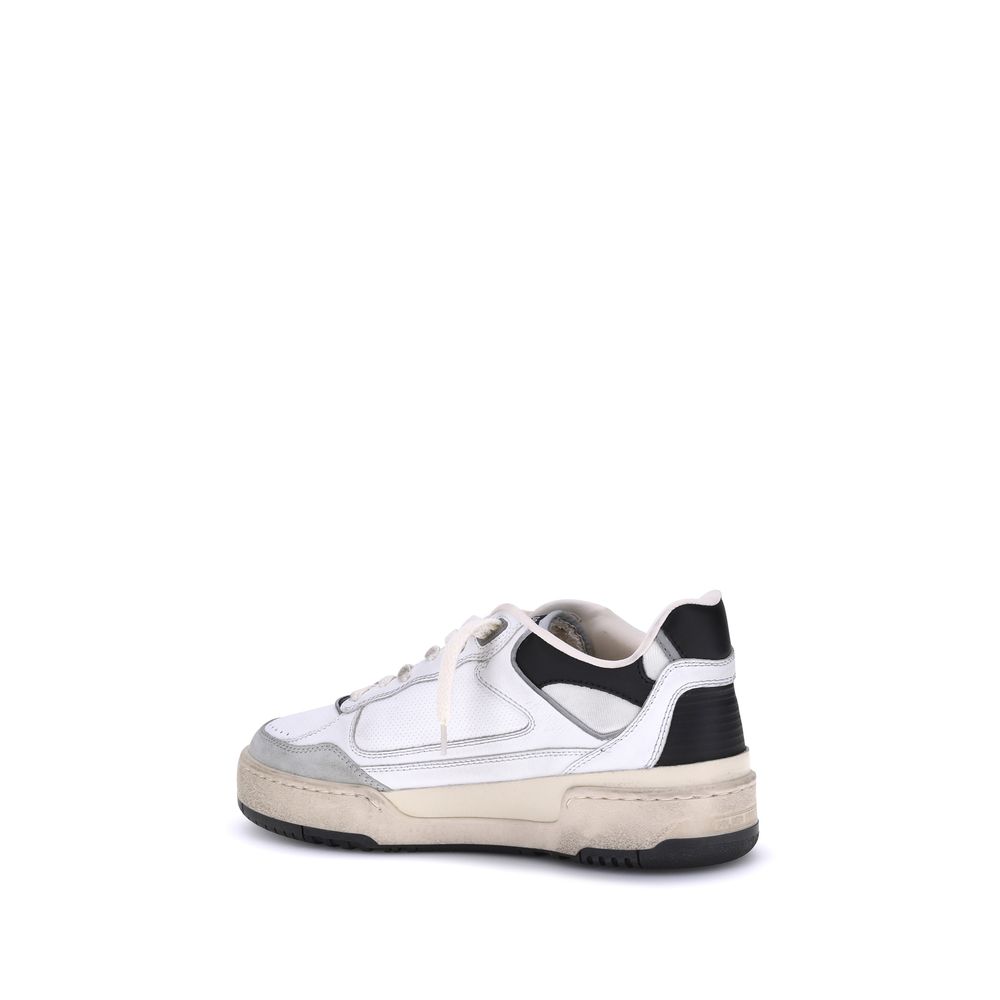 Golden Goose White Calf Leather Bos Taurus Chunky Sneakers by Golden Goose outlet now on sale