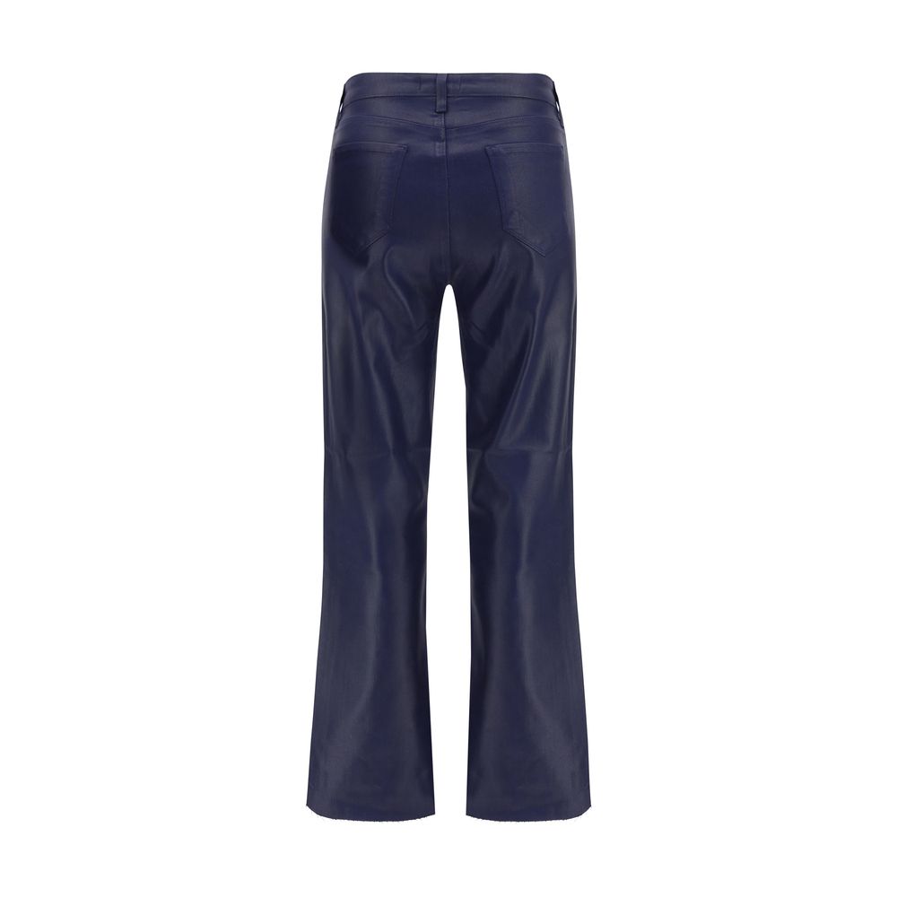 L'Agence Blue Cotton High-Waisted Jean by L'Agence outlet now on sale