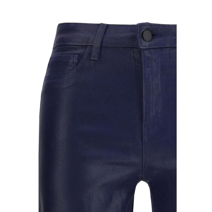 L'Agence Blue Cotton High-Waisted Jean by L'Agence outlet now on sale