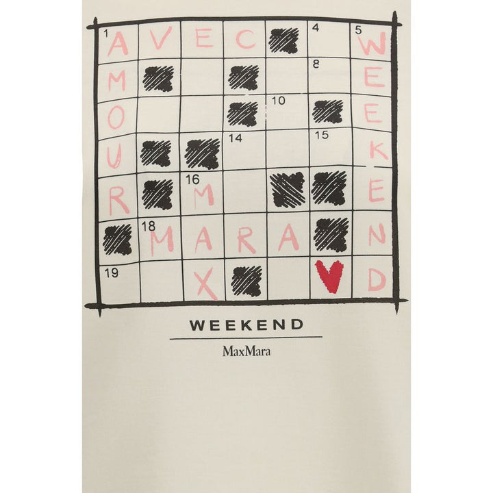 Max Mara Cream Cotton T-Shirt