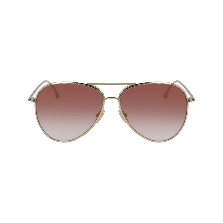 Victoria Beckham Gold Metal Sunglasses