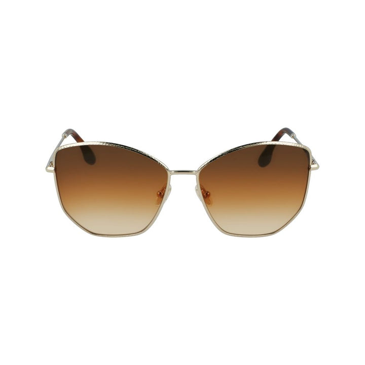 Victoria Beckham Gold Metal Sunglasses