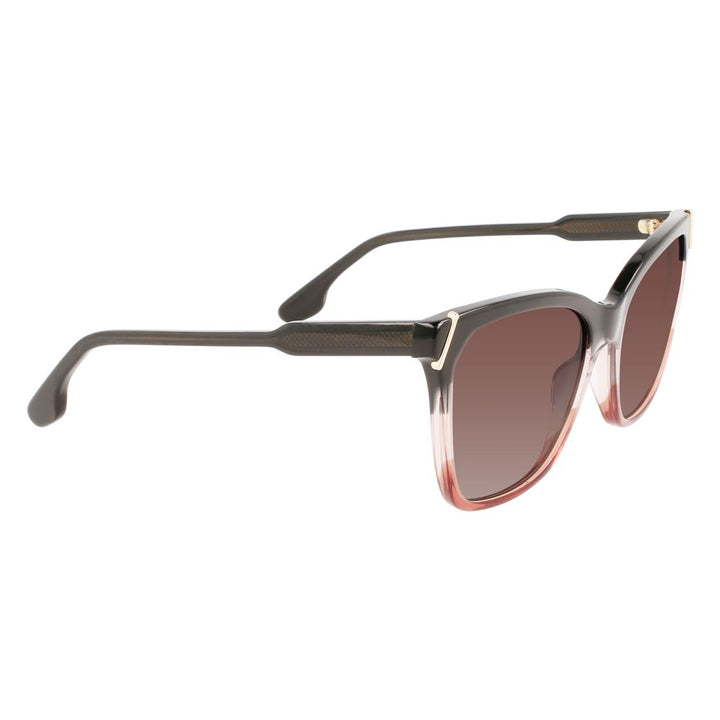 Victoria Beckham Gray Acetate Sunglasses