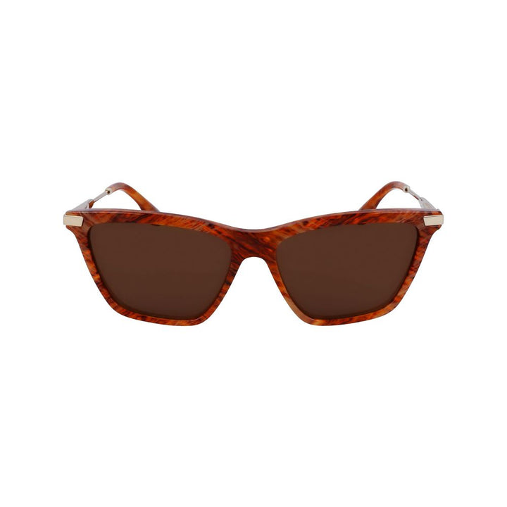 Victoria Beckham Brown Acetate Sunglasses