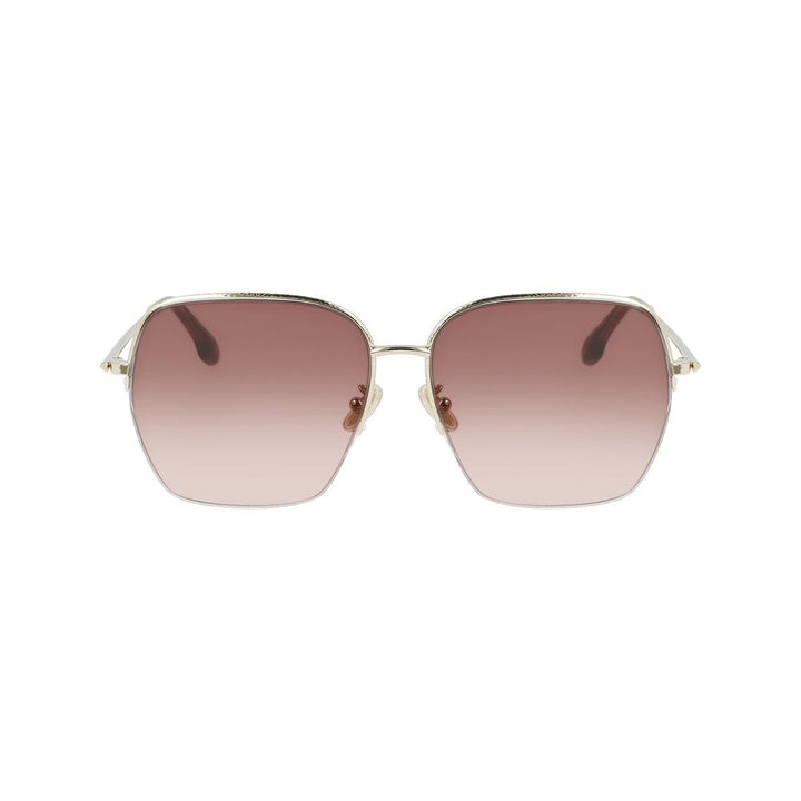 Victoria Beckham Gold Metal Sunglasses