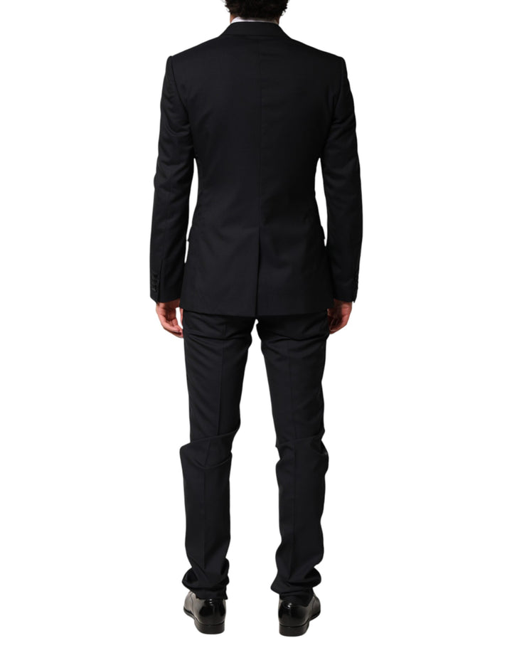 Dolce & Gabbana Black Wool Single Breasted 3 Piece Men Suit by Dolce & Gabbana outlet now on sale