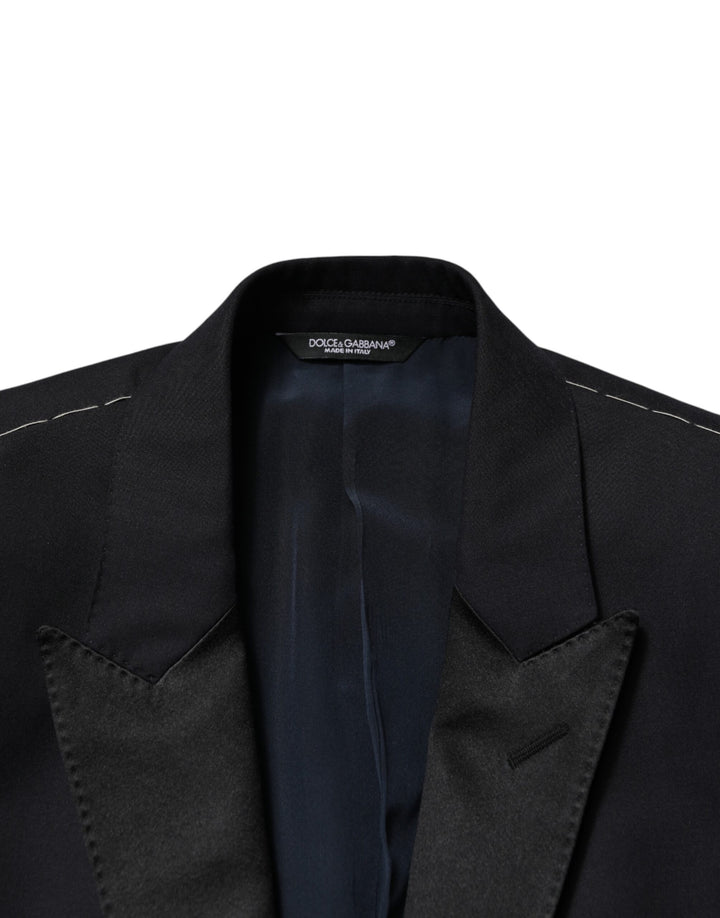 Dolce & Gabbana Black Wool Single Breasted 3 Piece Men Suit by Dolce & Gabbana outlet now on sale